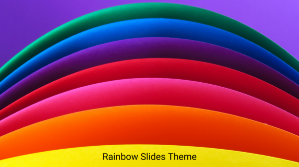 Rainbow Google Slides Theme