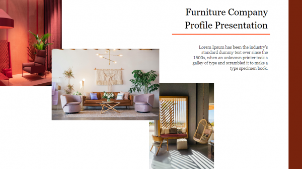 Furniture Company Profile Presentation