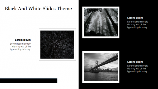 Black And White Google Slides Theme
