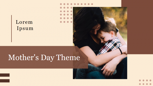 Modern Mother's Day Theme PowerPoint Presentation Slide