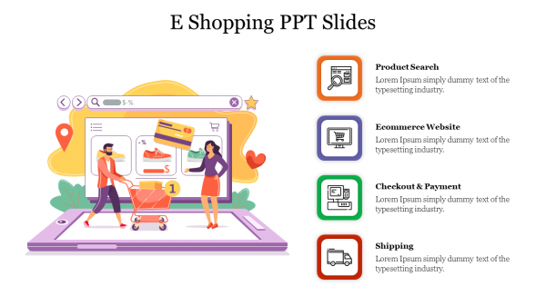 E Shopping PPT Slides