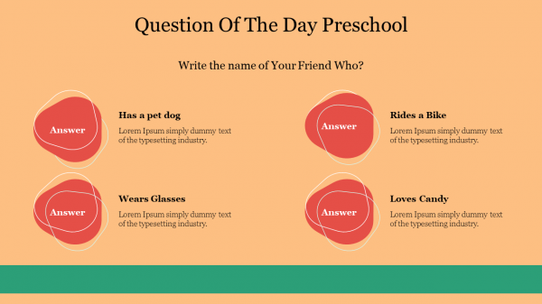 Question Of The Day Preschool
