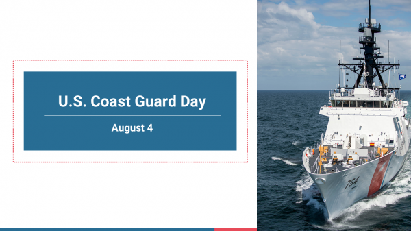 First-class US Coast Guard Day PPT Template Presentation