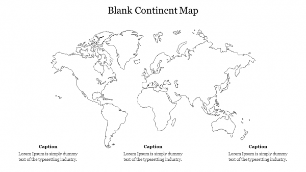 Blank Continent Map