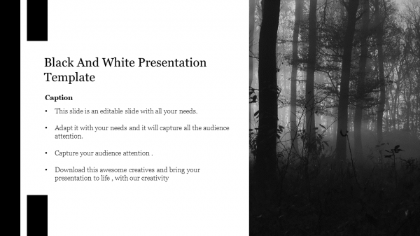 Black And White Presentation Template