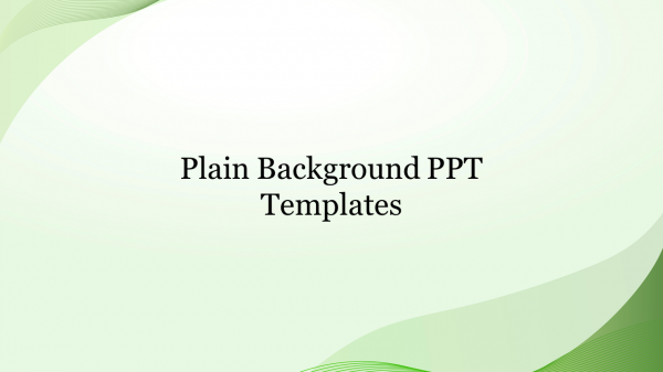 Plain Background PPT Templates