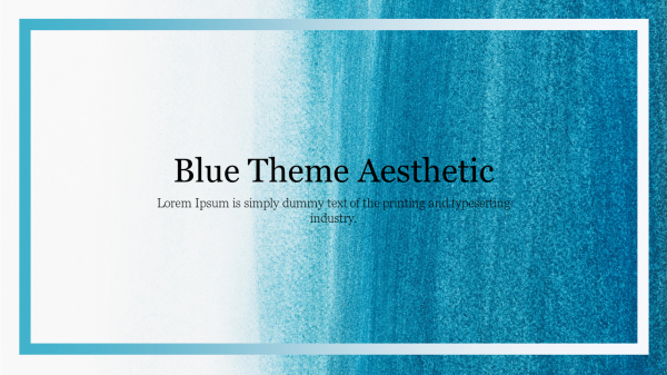 Blue Theme Aesthetic
