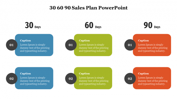 30 60 90 Sales Plan PowerPoint