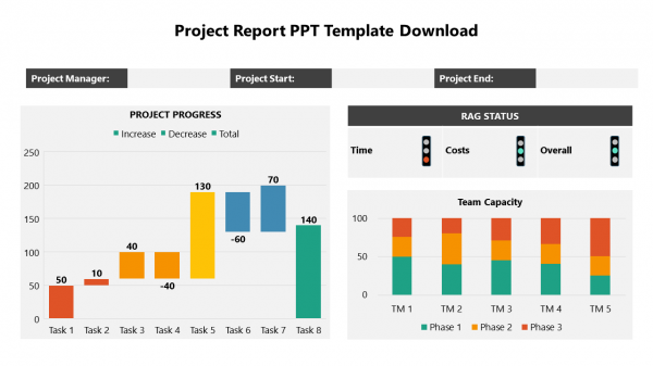 Project Report PPT Template Free Download