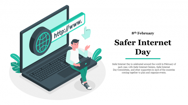 Innovative Internet Safety Day PowerPoint Template Slide