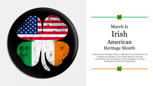 Amazing Irish American Heritage PowerPoint For Presentation