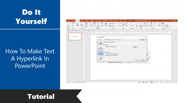 How To Make Text A Hyperlink In PowerPoint