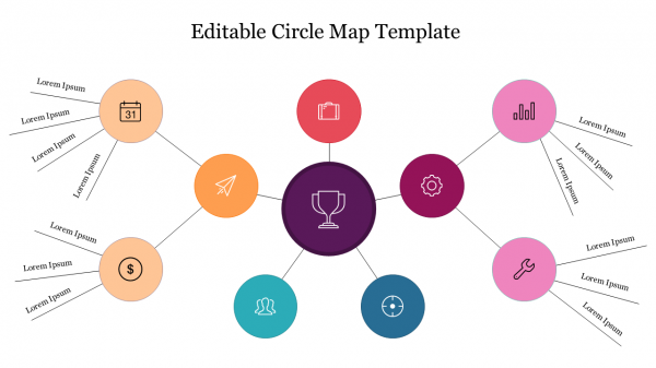 Editable Circle Map Template