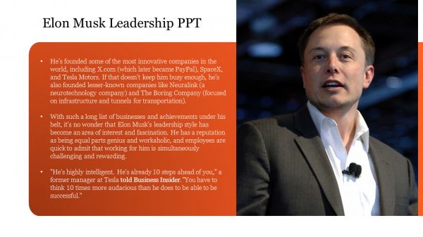 Elon Musk Leadership PPT