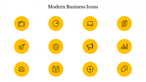 Modern Business Icons