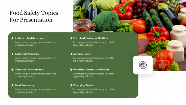 Food Safety Topics For Presentation