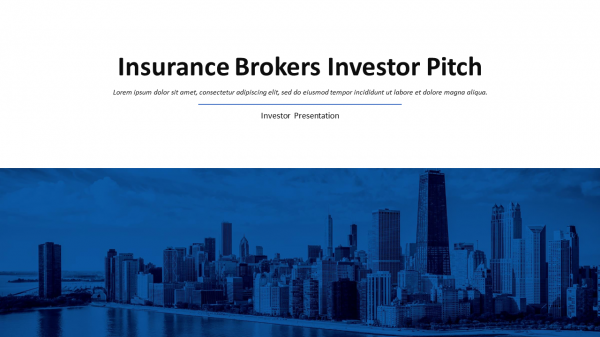Insurance Brokers Investor Pitch Presentation