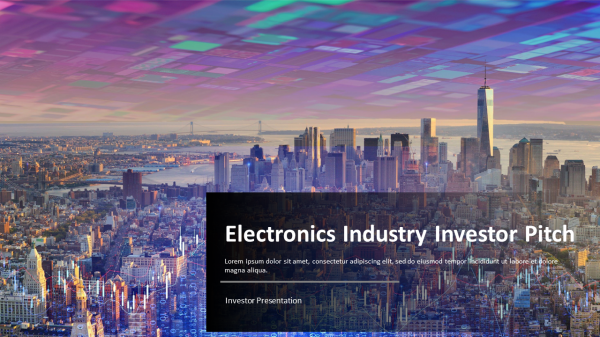 Electronics Industry Investor Pitch Presentation