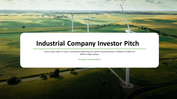 Industrial Company Investor Pitch