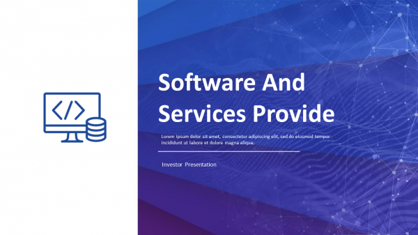 Software And Services Provide Investor Presentation