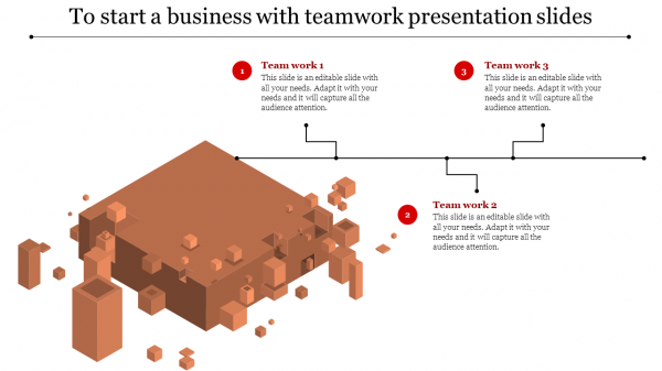 teamwork presentation-To start a business with teamwork presentation slides