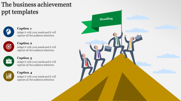 achievement ppt templates-The business achievement ppt templates