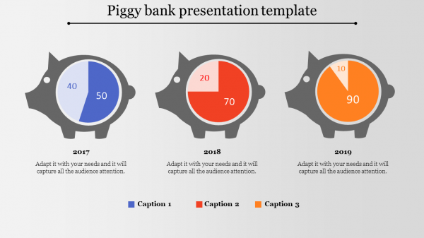 bank presentation template-Piggy bank presentation template