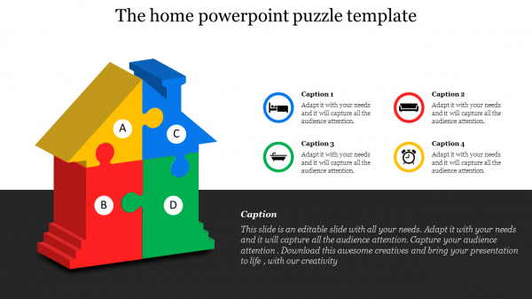 powerpoint puzzle template-The home powerpoint puzzle template