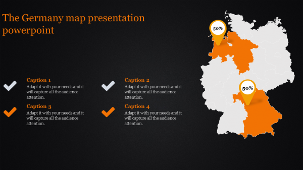map presentation powerpoint-The Germany map presentation powerpoint