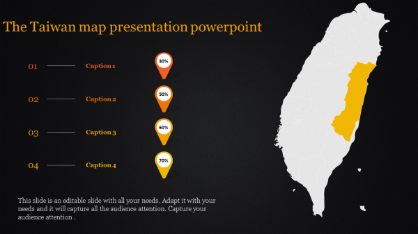 map presentation powerpoint-The Taiwan map presentation powerpoint