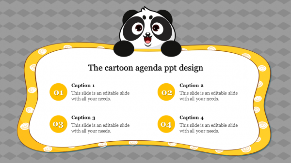 agenda ppt design-The cartoon agenda ppt design