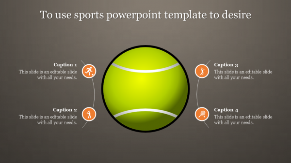 Get Sports PowerPoint Template Presentation With Ball