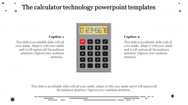 technology powerpoint templates-The calculator technology powerpoint templates