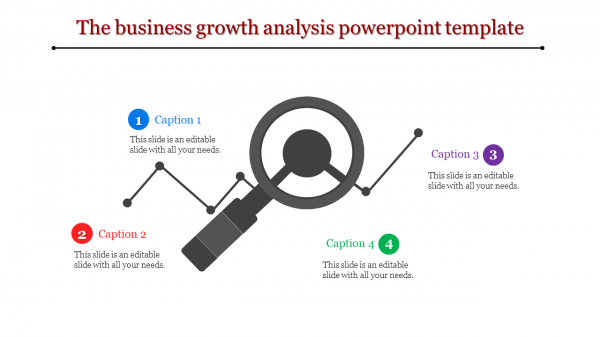 analysis powerpoint template-The business growth analysis powerpoint template