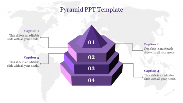 Pyramid PPT Template-4-Purple