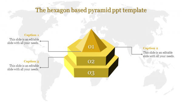 pyramid ppt template-The hexagon based pyramid ppt template-3-Yellow