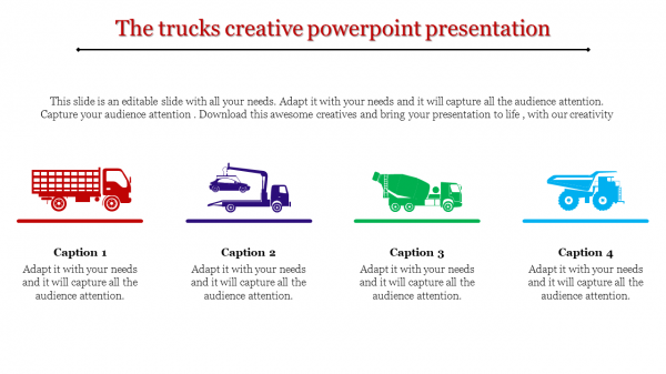 creative powerpoint presentation-The trucks creative powerpoint presentation