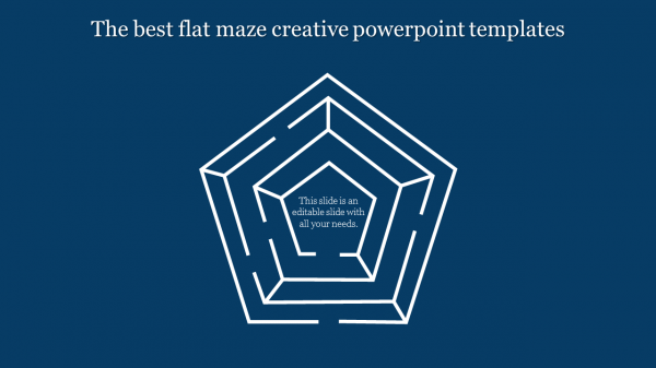 creative powerpoint templates-The best flat maze creative powerpoint templates