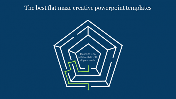 creative powerpoint templates-The best flat maze creative powerpoint templates-Style 1