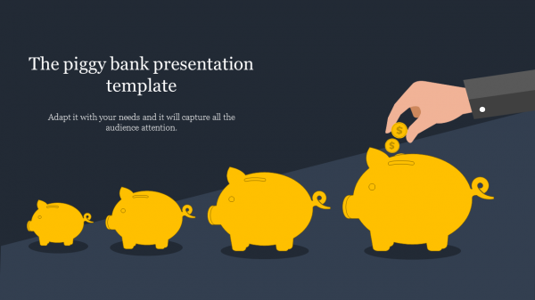 bank presentation template-The piggy bank presentation template