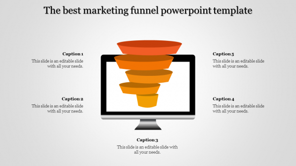 marketing funnel powerpoint template-The best marketing funnel powerpoint template-Style 1-Orange