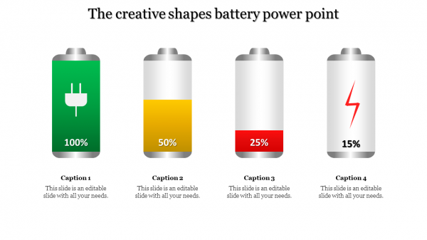 battery power point-The creative shapes battery power point