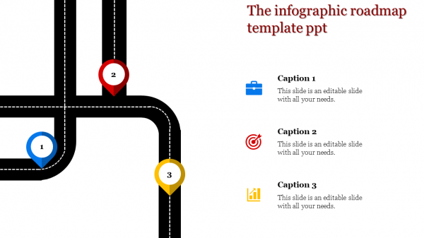 roadmap template ppt-The infographic roadmap template ppt
