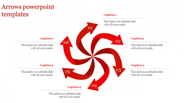 arrows powerpoint templates-arrows powerpoint templates-6-Red
