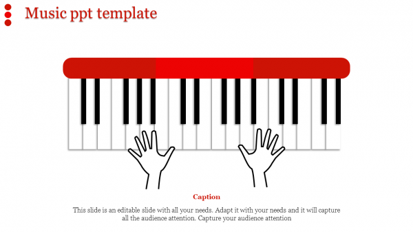 music ppt template-music ppt template-Red