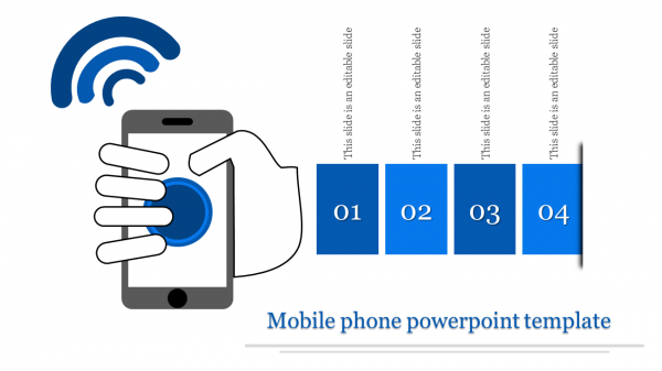 mobile phone powerpoint template-mobile phone powerpoint template-4-Blue