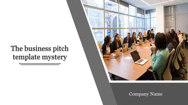 business pitch template-The business pitch template mystery-Gray
