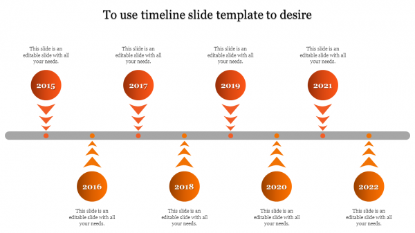 timeline slide template-8-Orange