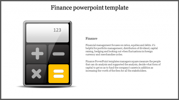finance powerpoint template