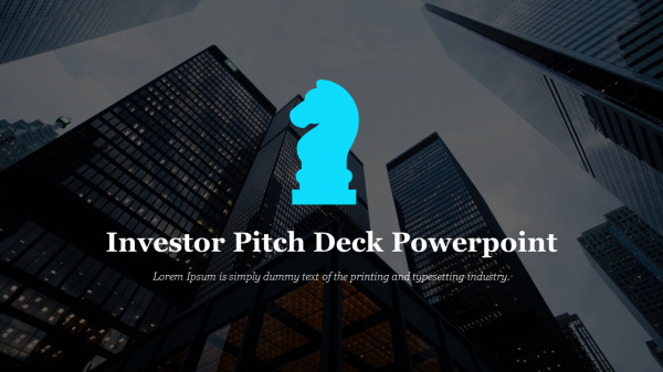 Investor pitch deck powerpoint template